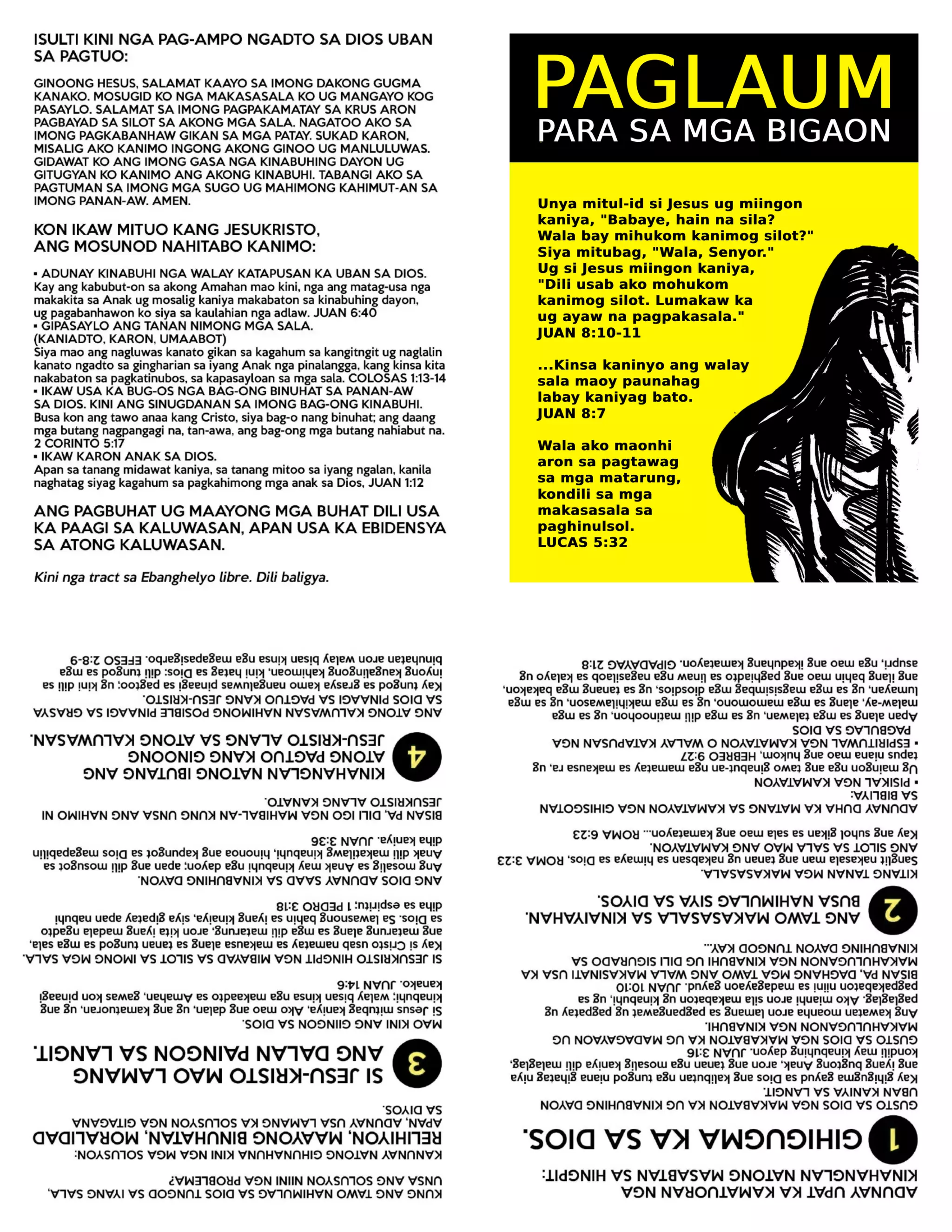 Cebuano Printable Harlot Hope Gospel Tract (Letter Size 8.5 x 11