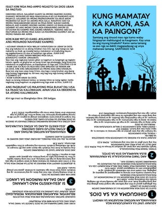 Cebuano Printable Last Day Gospel Tract (Letter Size - 8.5 x 11 inches)