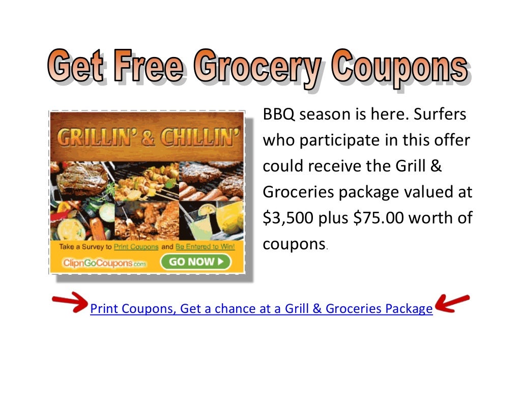 Printable grocery store coupons