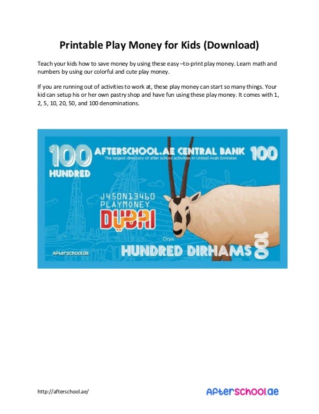 printable play money for kids download