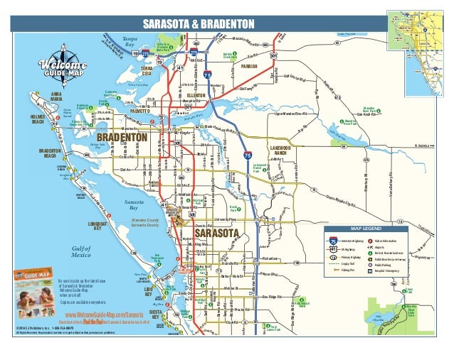 A Map of Beautiful Sarasota 