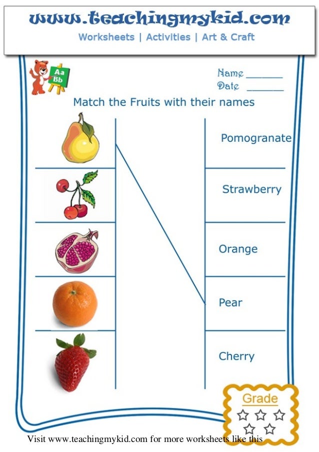 printable worksheet english fruit teachingmykid com