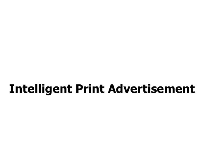 Intelligent Print Advertisement   