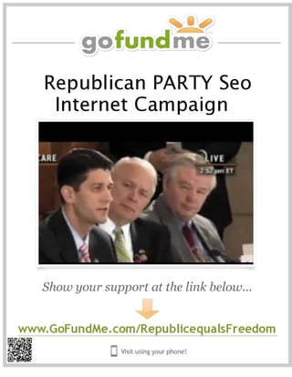 Print and hang your republican party seo internet campaign flyers
