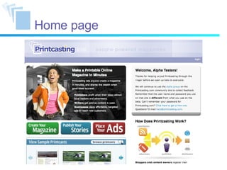 Home page 