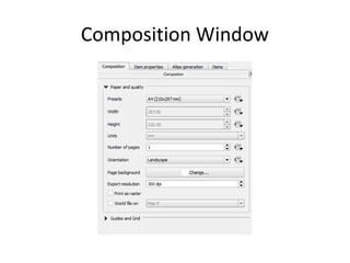 Composition Window
 