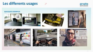 Les differents usages
4
QUELQUES EXEMPLES
 