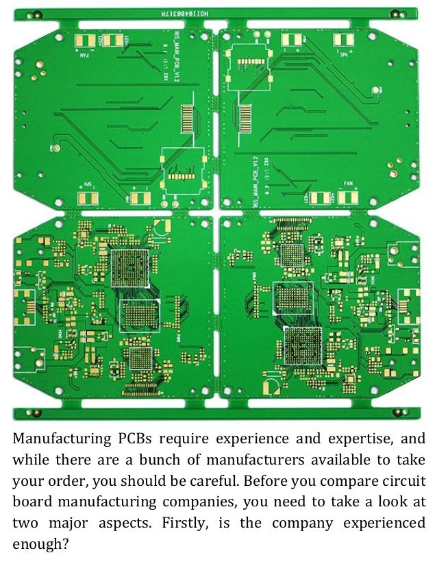 Printed circuit board manufacturer