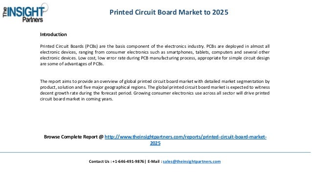 Global Printed Circuit Board Market Size, Share, Growth  