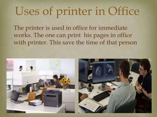 printer and its types impact printers and non impact printers