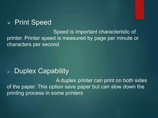printer and its types impact printers and non impact printers