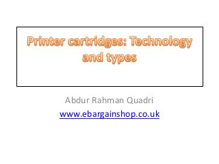 Abdur Rahman Quadri
www.ebargainshop.co.uk
 