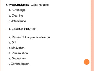 Meaning and Purposes of Lesson Planning | PPTX