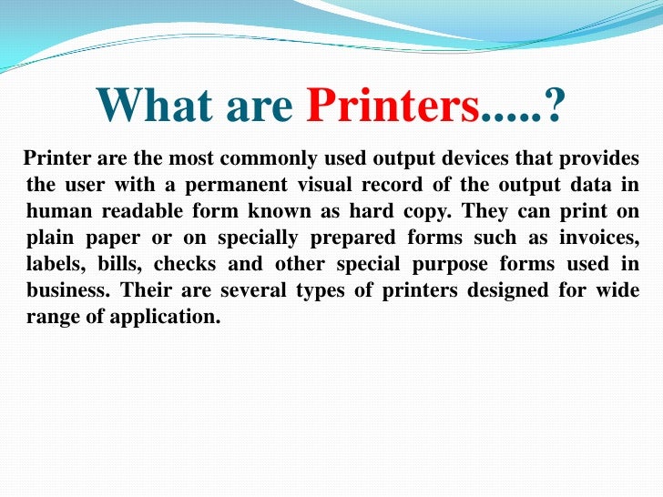 what is impact printer short definition