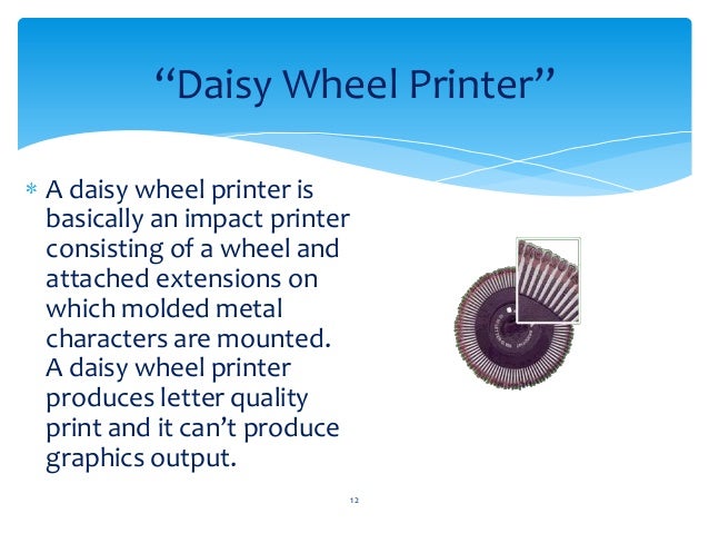 define daisy wheel printer