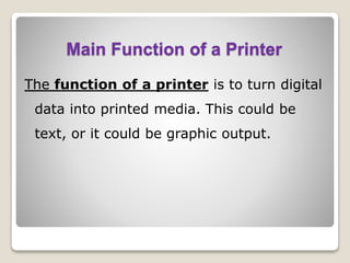 Printers | PPTX