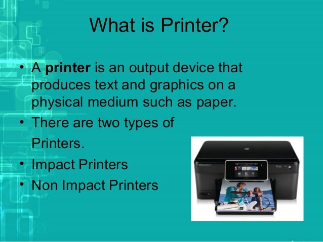 what is printer explain with example