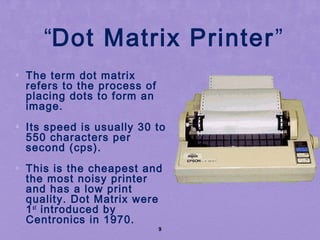 Printers,types ,working and use. | PPT