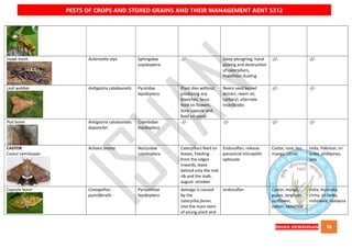 QUICK BOOK ON PESTS OF CROPS AND STORED GRAIN AND THEIR MANAGEMENT AENT5312 NOTES