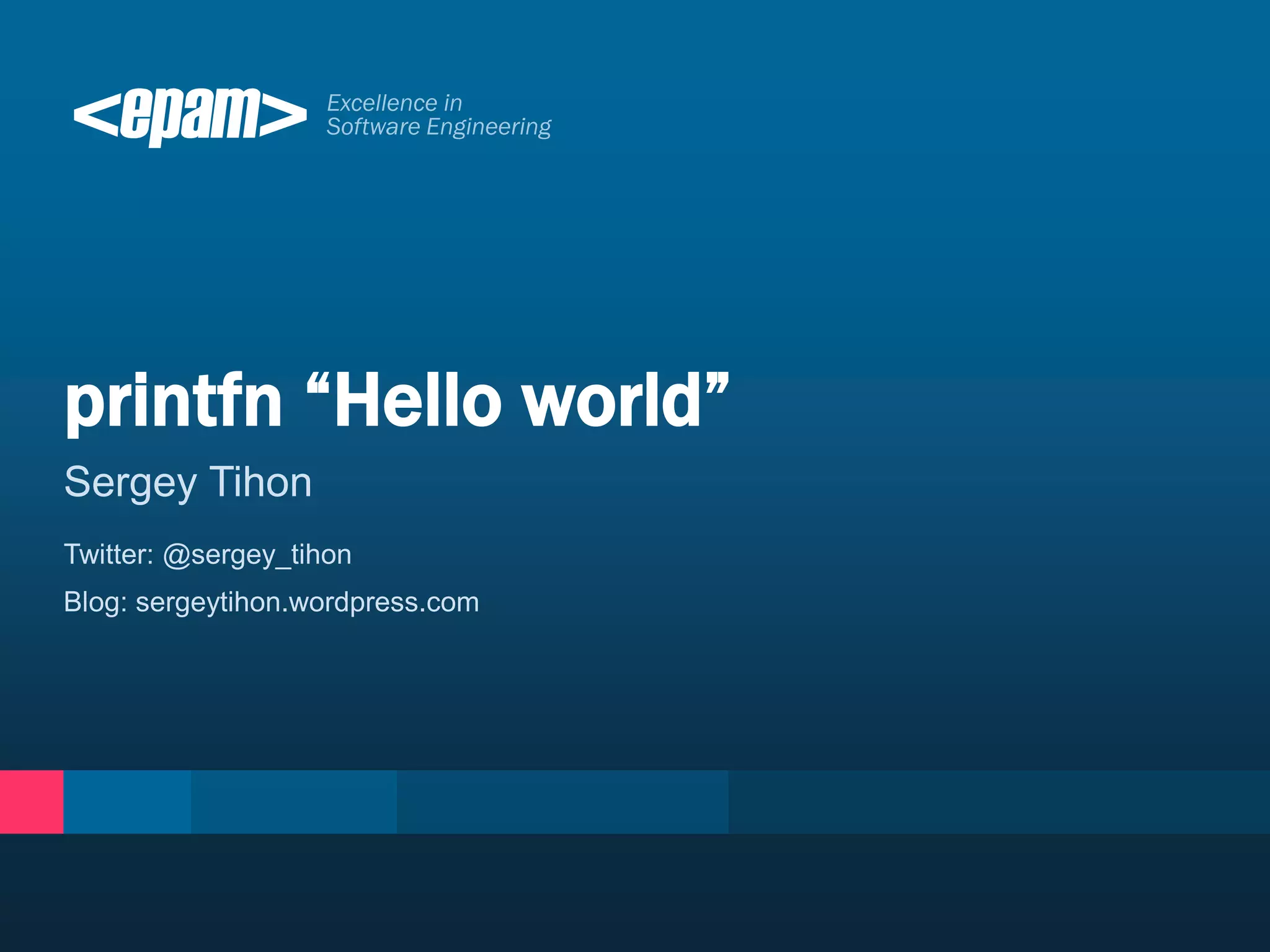 Sergey Tihon
Twitter: @sergey_tihon
Blog: sergeytihon.wordpress.com