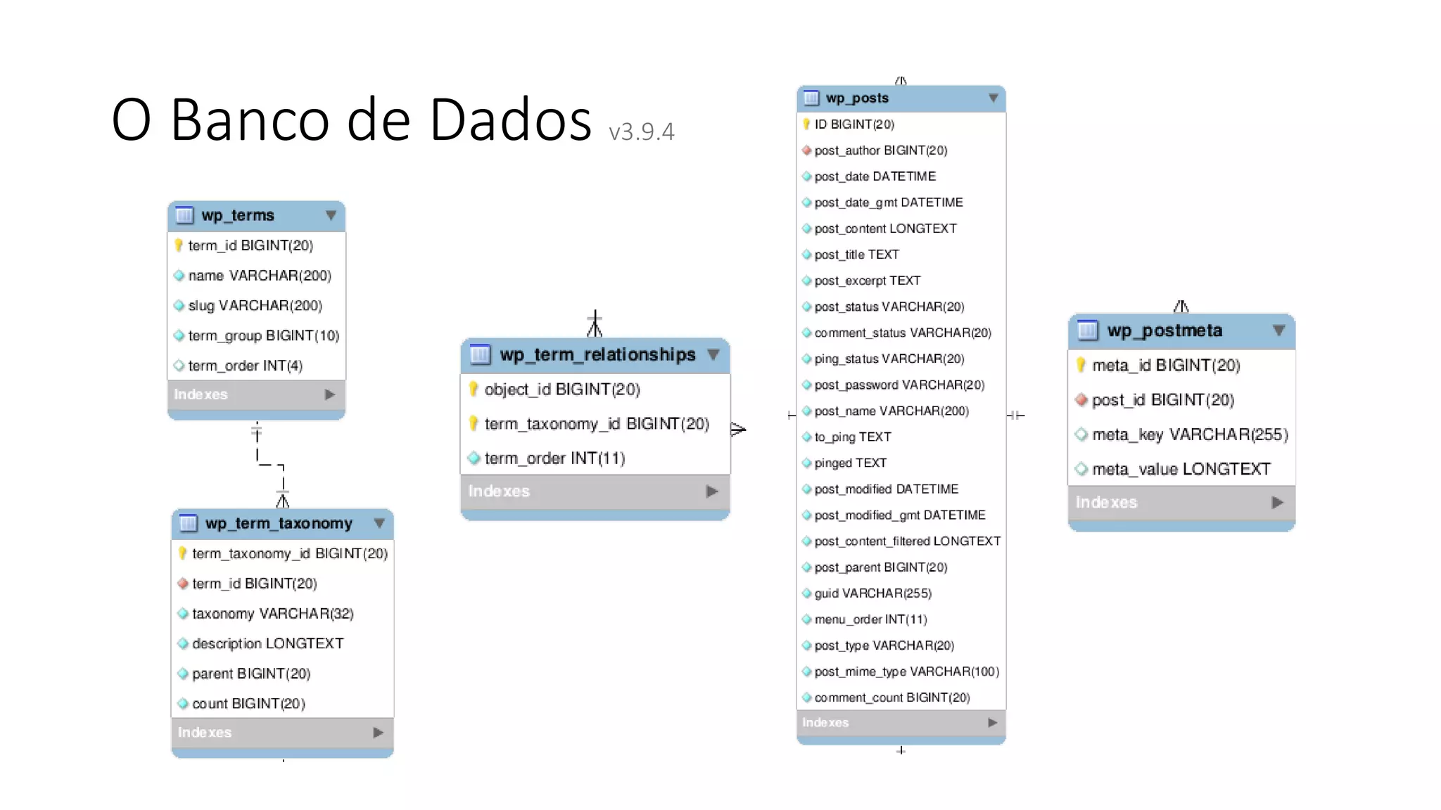 O Banco de Dados v3.9.4
 
