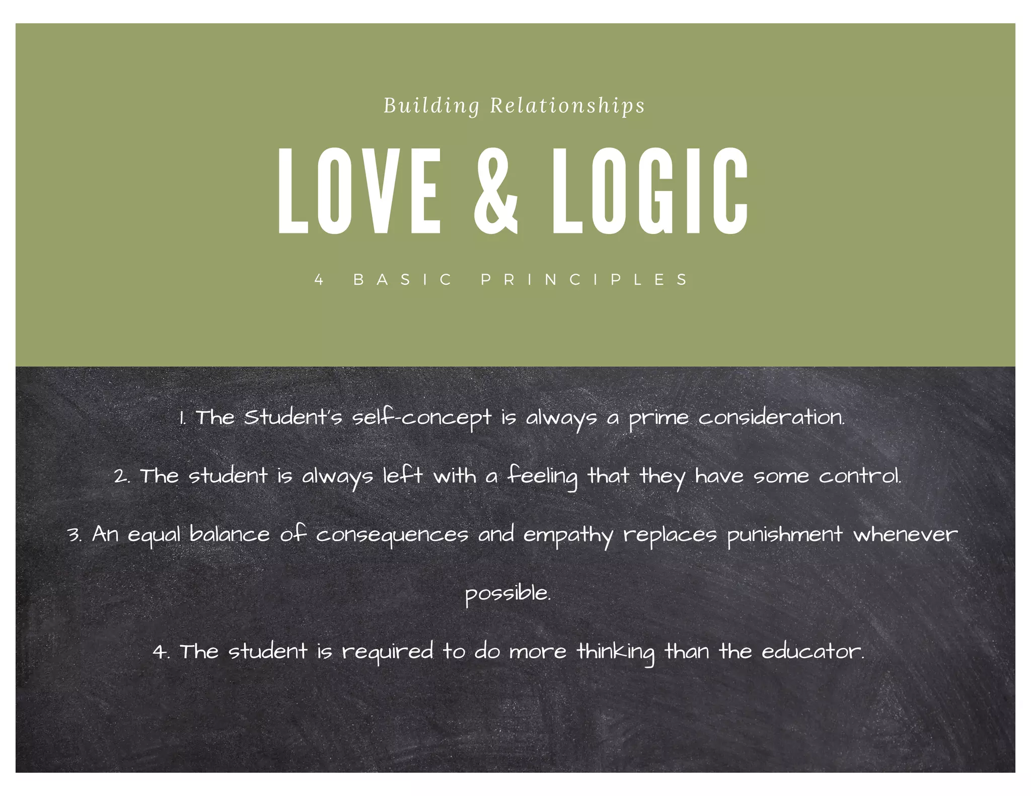 Love & Logic: Basic Principles | PDF | Education