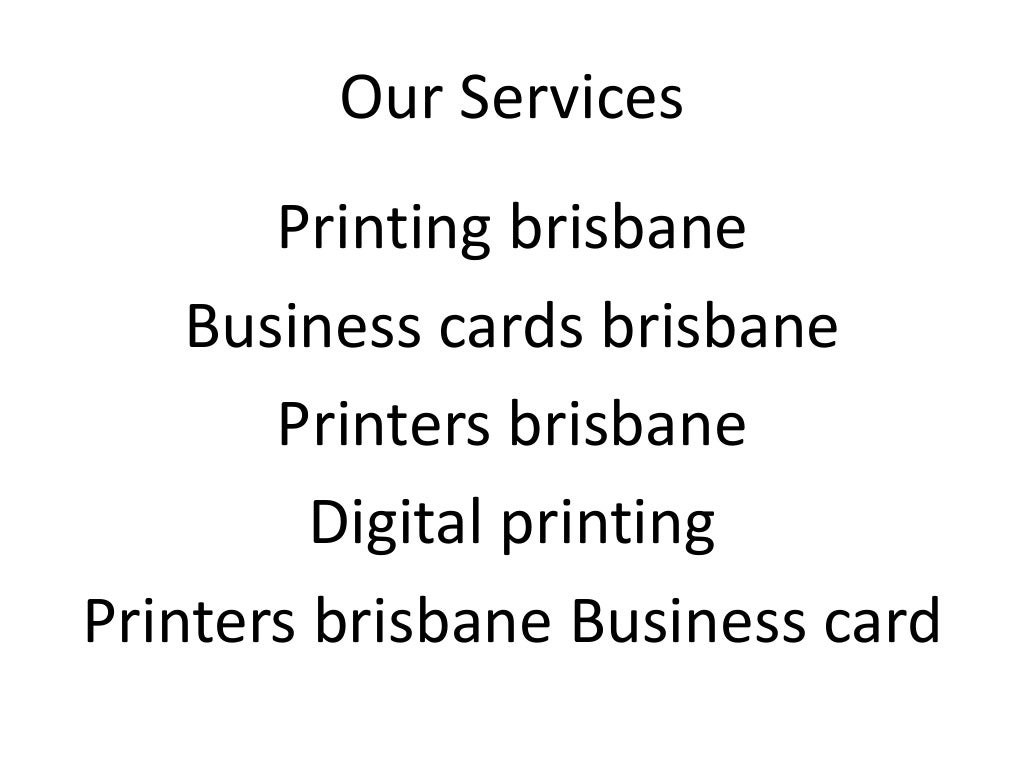 Printing brisbane