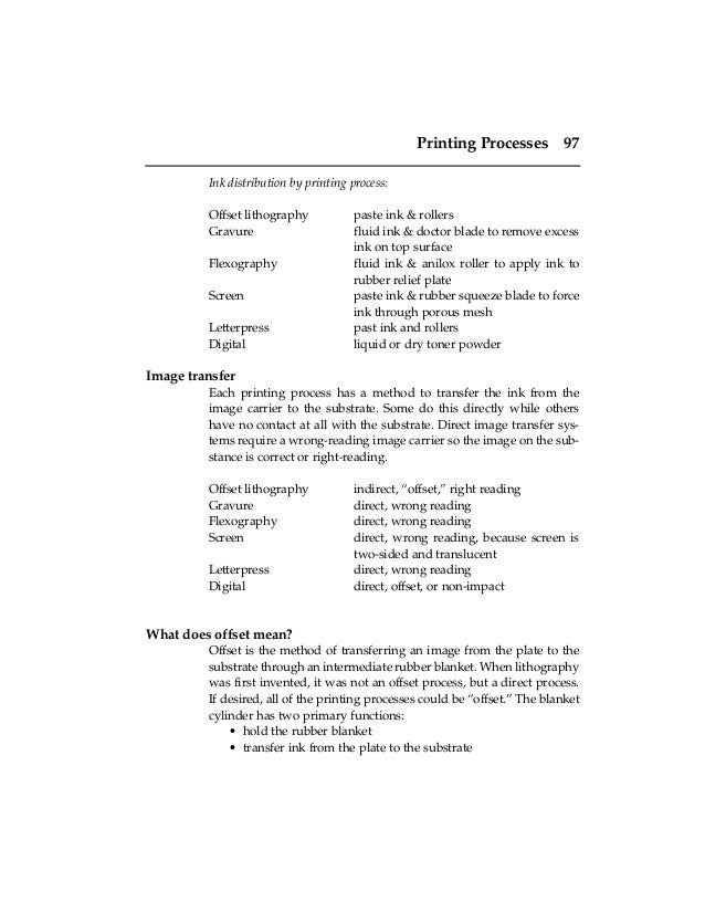 ink density printing offset method Printing