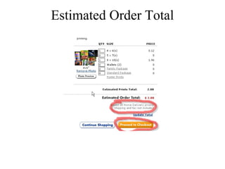 Estimated Order Total 
 