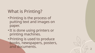 PRINTING PRESENTATION (NANMATHI).pptx CSR Assignment | PPTX