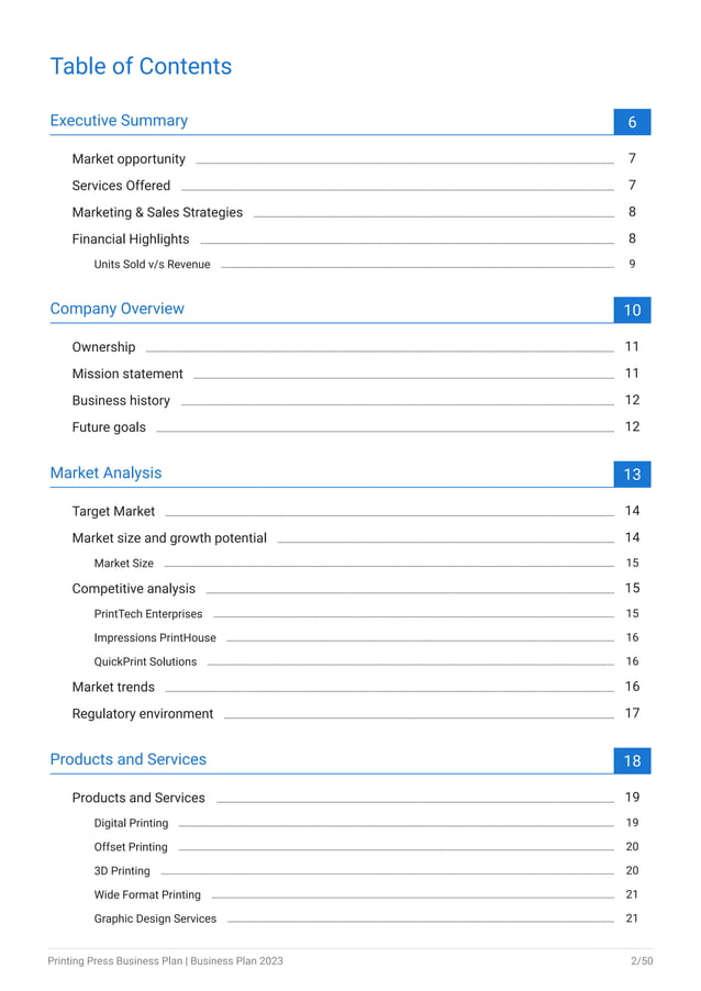 Press Plan Example printing press business plan example.pdf | Business Accounting ...
