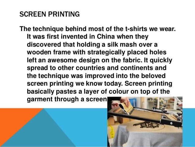 screen printing explained
