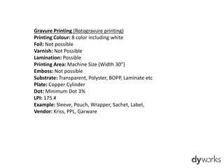Printing Techniques & Substrates | PPTX
