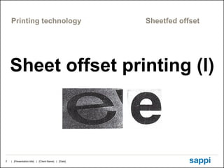 Printing technology sheetfed offset (1) | PPT