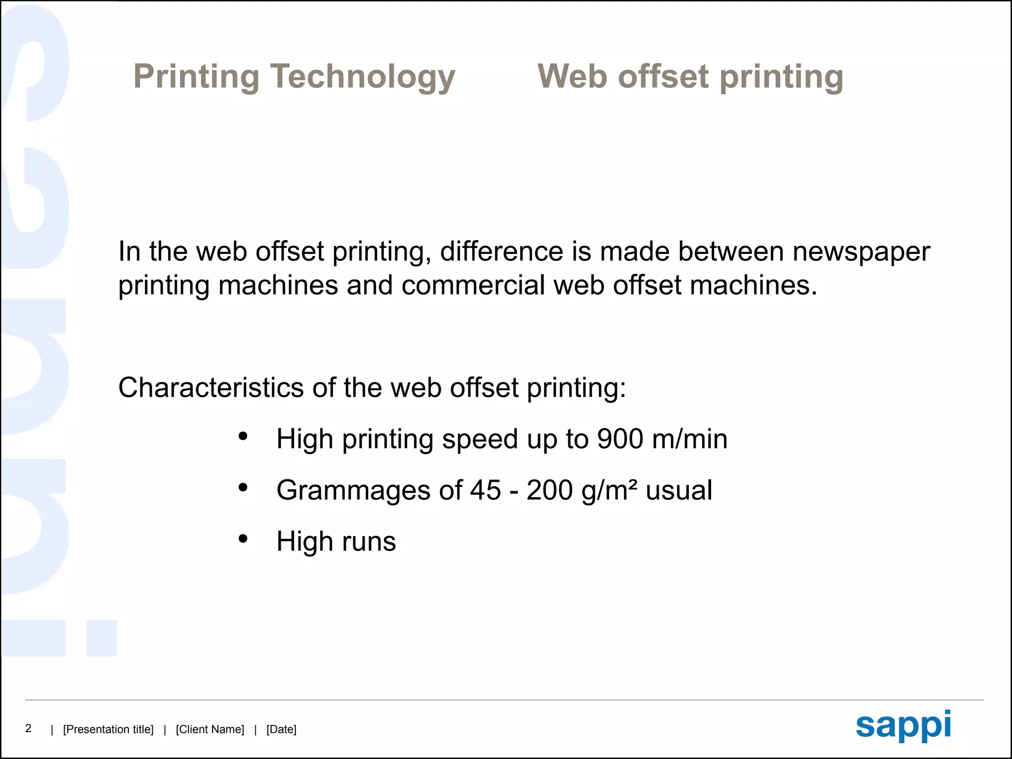Printing technology web offset printing | PPT