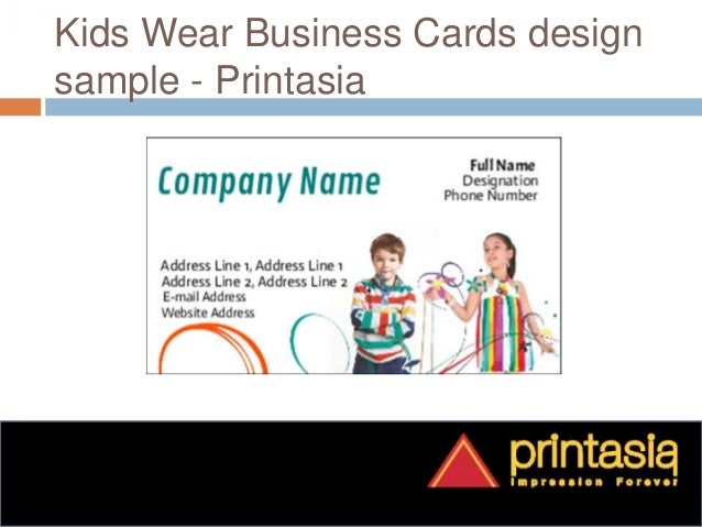 print kids wear business visiting cards printasia business cards for kids