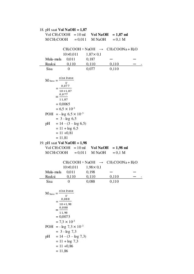 Laporan Praktek Titrasi Asam Basa Seputar Laporan