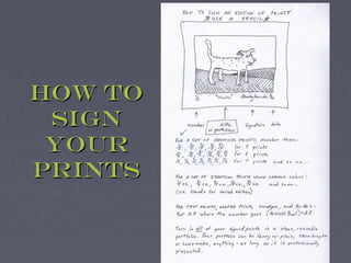 How to
 sign
 your
prints
 