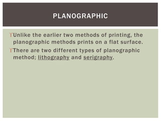 Printmaking presentation FA28 | PPTX