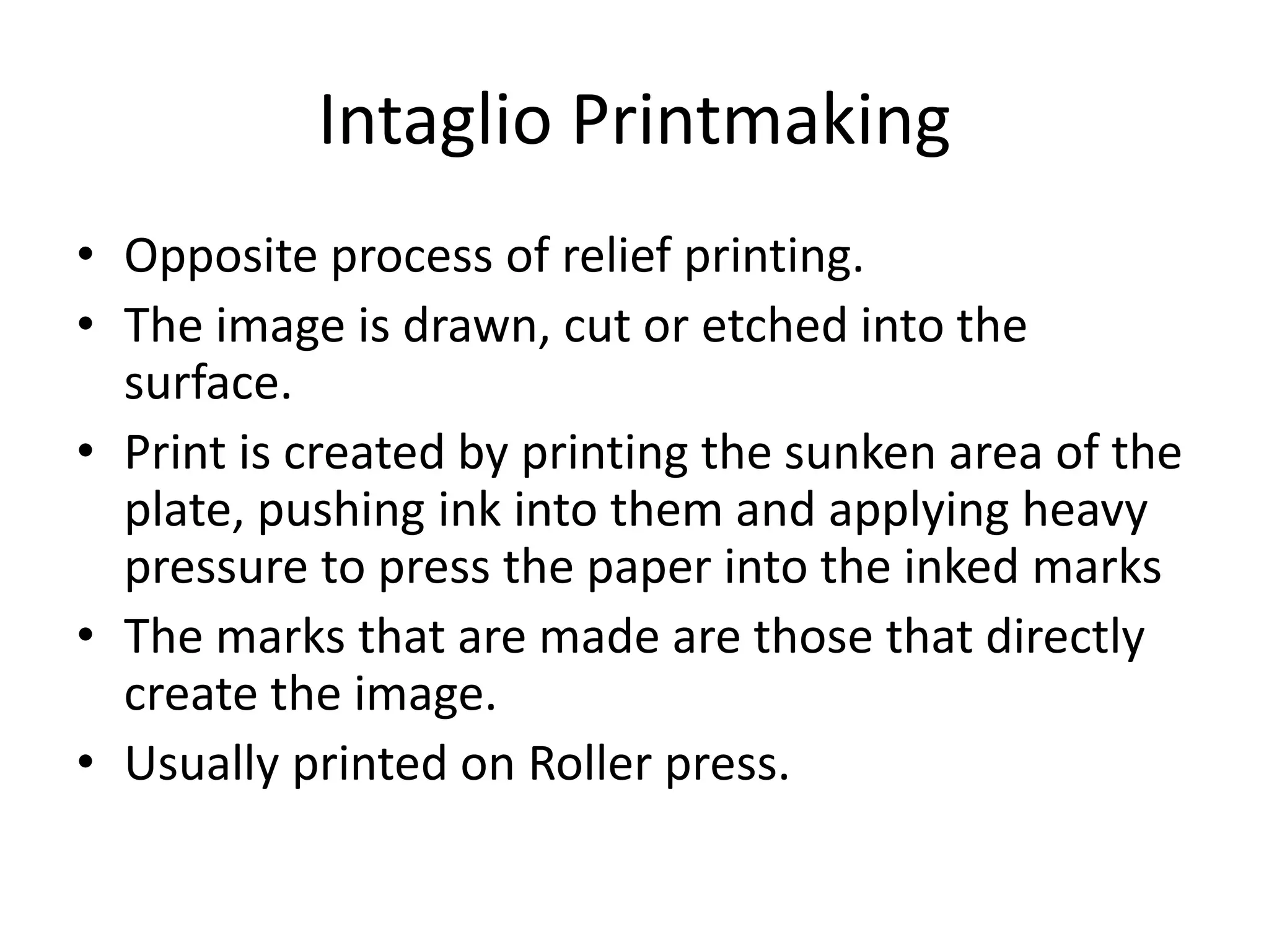 Printmaking techniques | PPTX