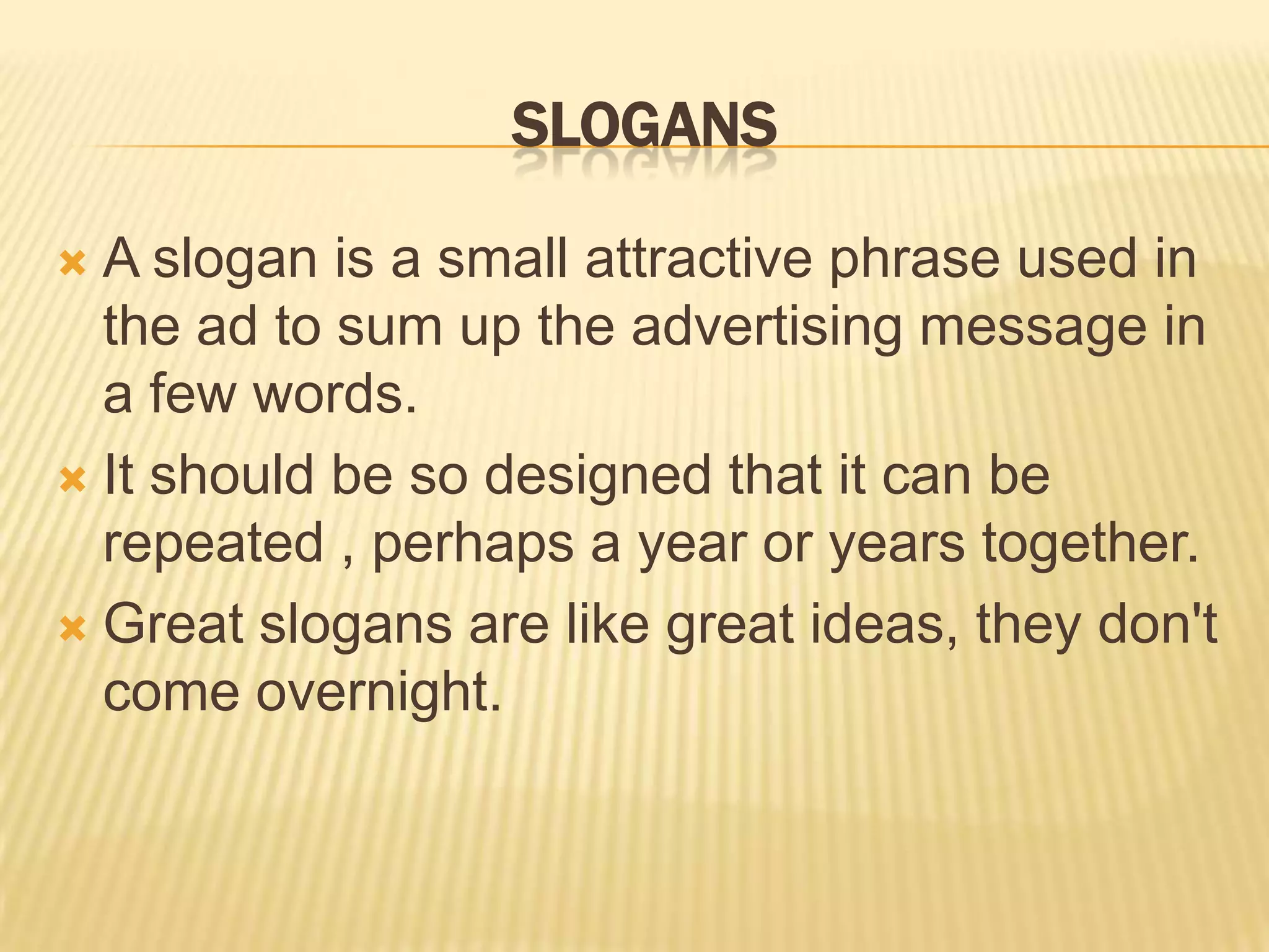 Tips for Body copy;A writer must put conviction into their own copy.Keep your copy user friendly.Write for your audience-not yourself.Never oversell in your body copy.Keep your line of thought on track.Address arguments before they arise.