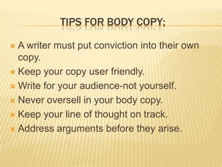 writing for print media | PPTX