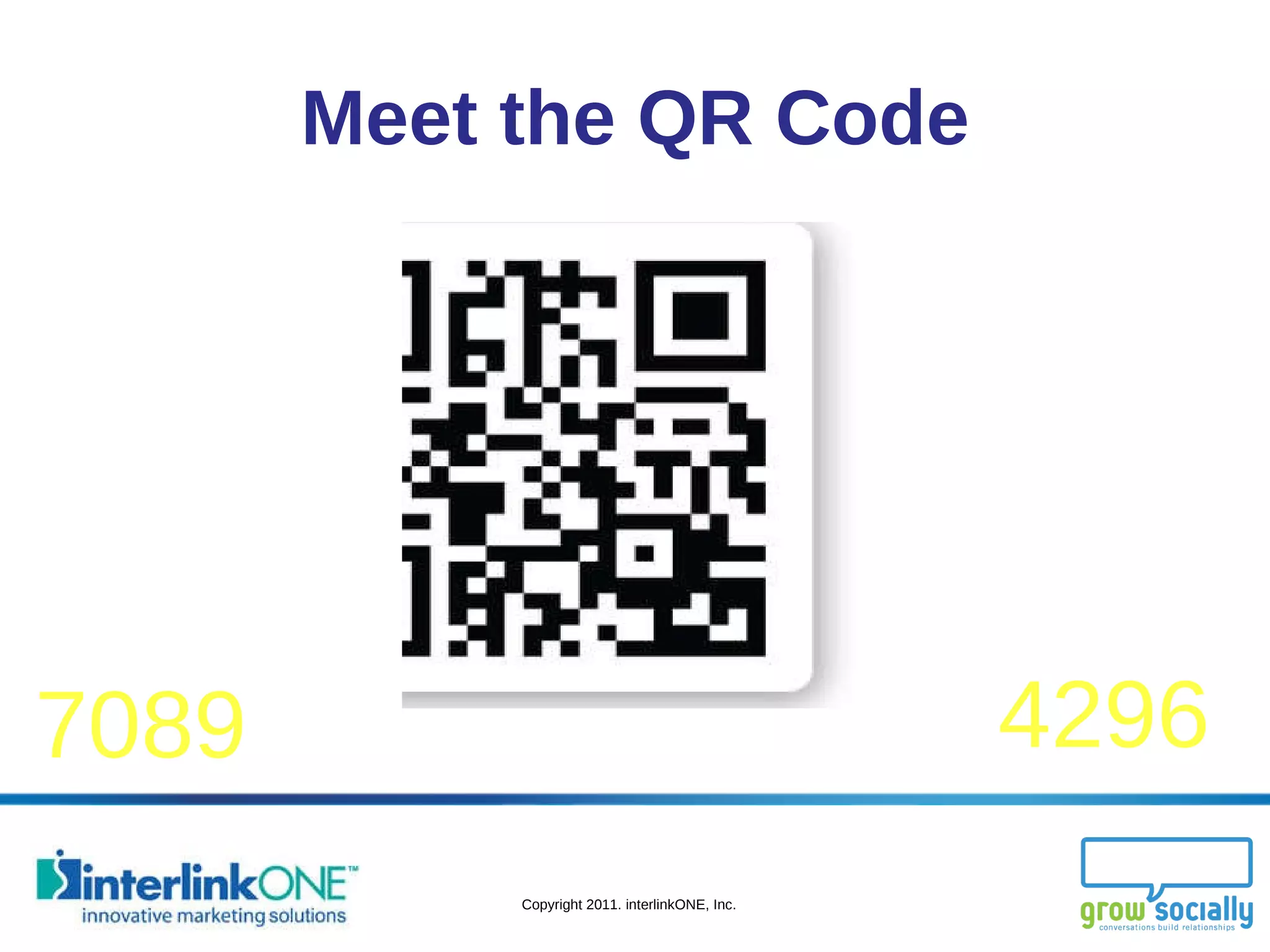 Meet the QR Code 4296 7089 
