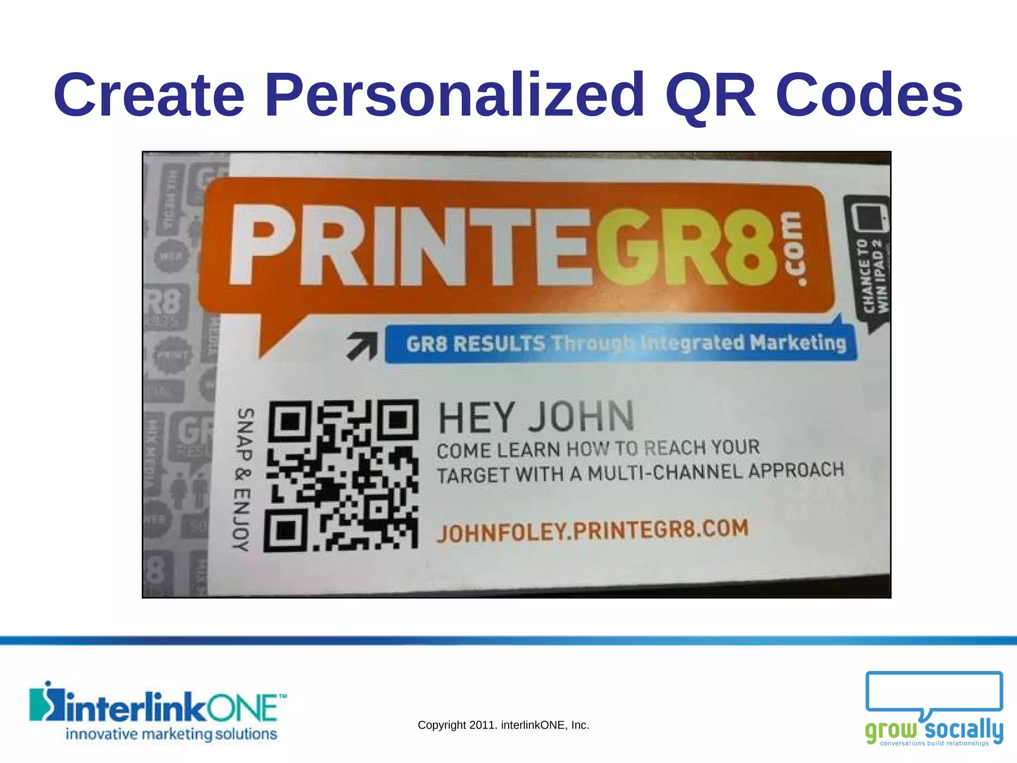 Create Personalized QR Codes 