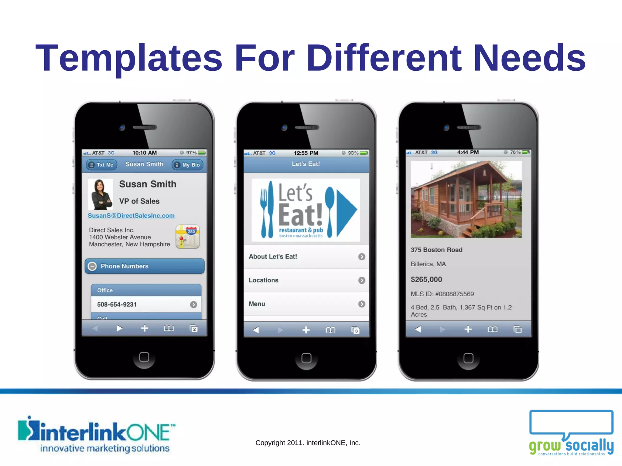 Templates For Different Needs 