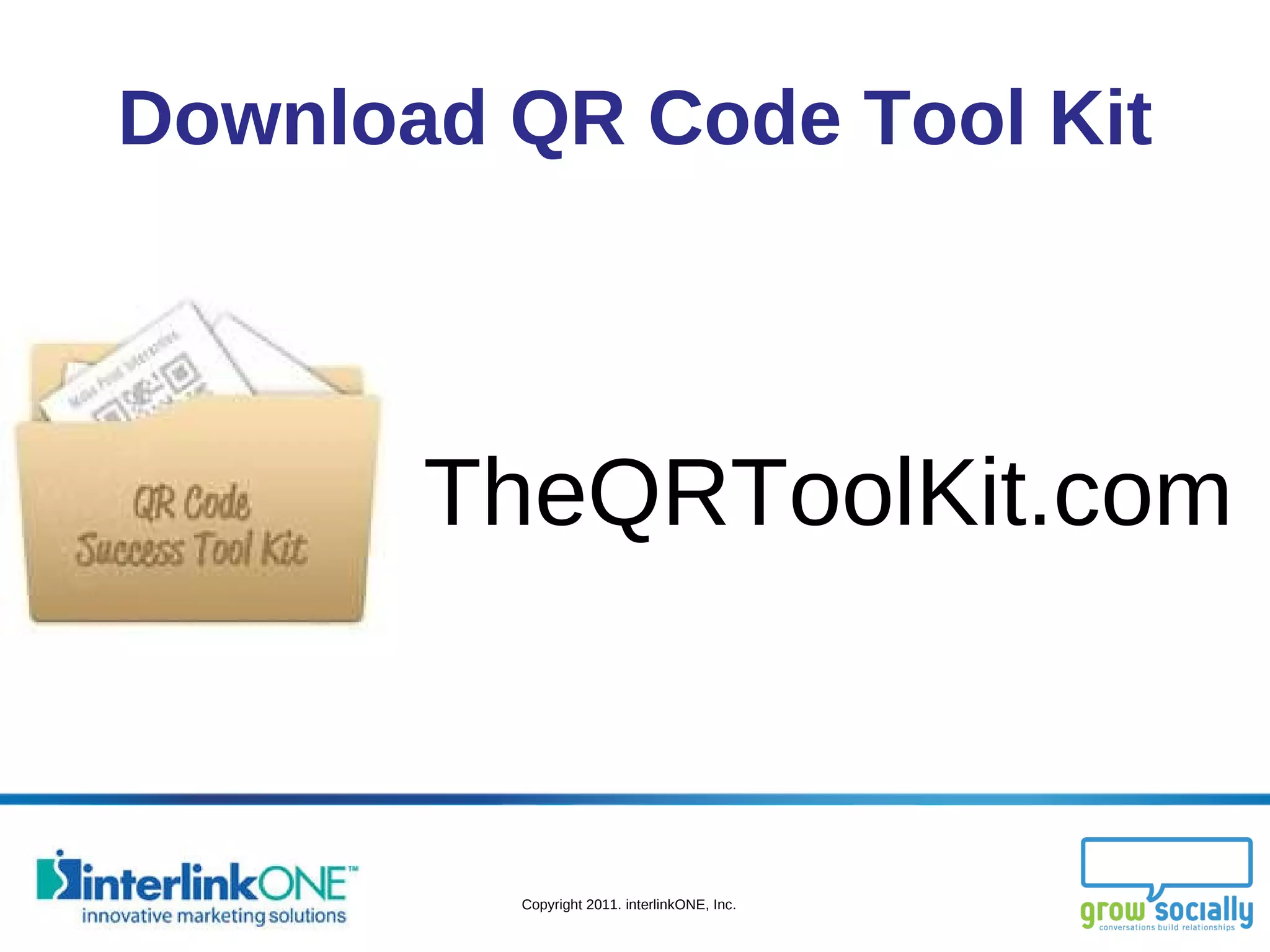 Download QR Code Tool Kit TheQRToolKit.com 