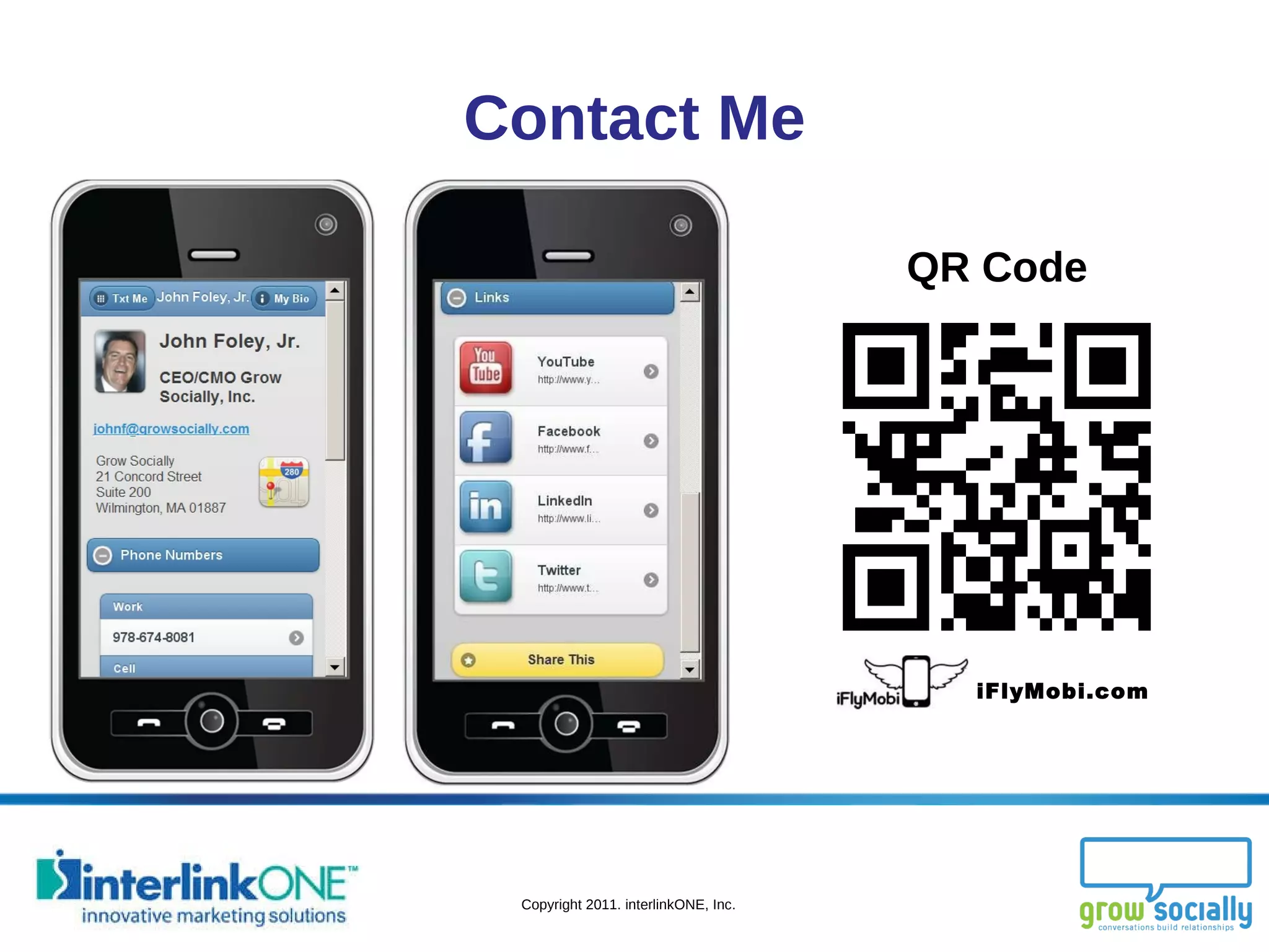 Contact Me iFlyMobi.com QR Code 