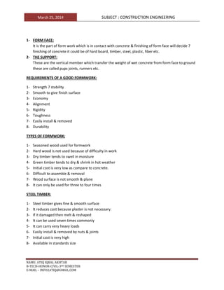 CONSTRUCTION ENGINEERING | DOCX