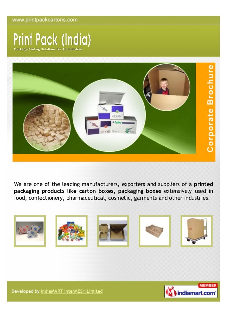 Print Pack, Faridabad, Packaging Cartons