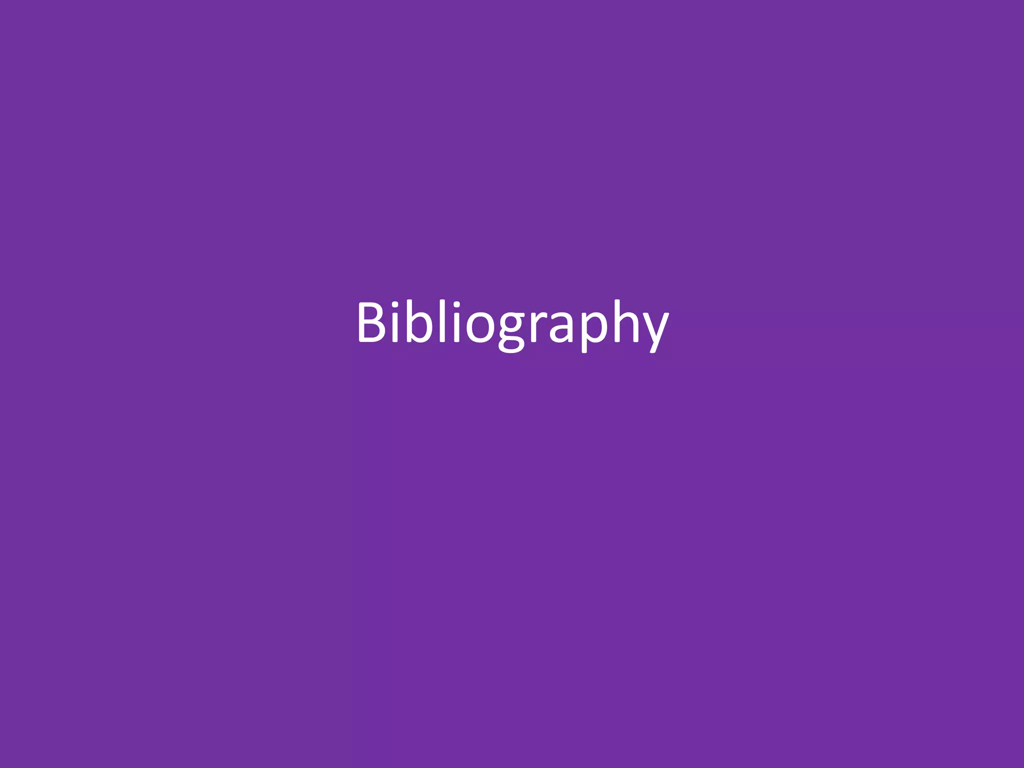 Bibliography
 